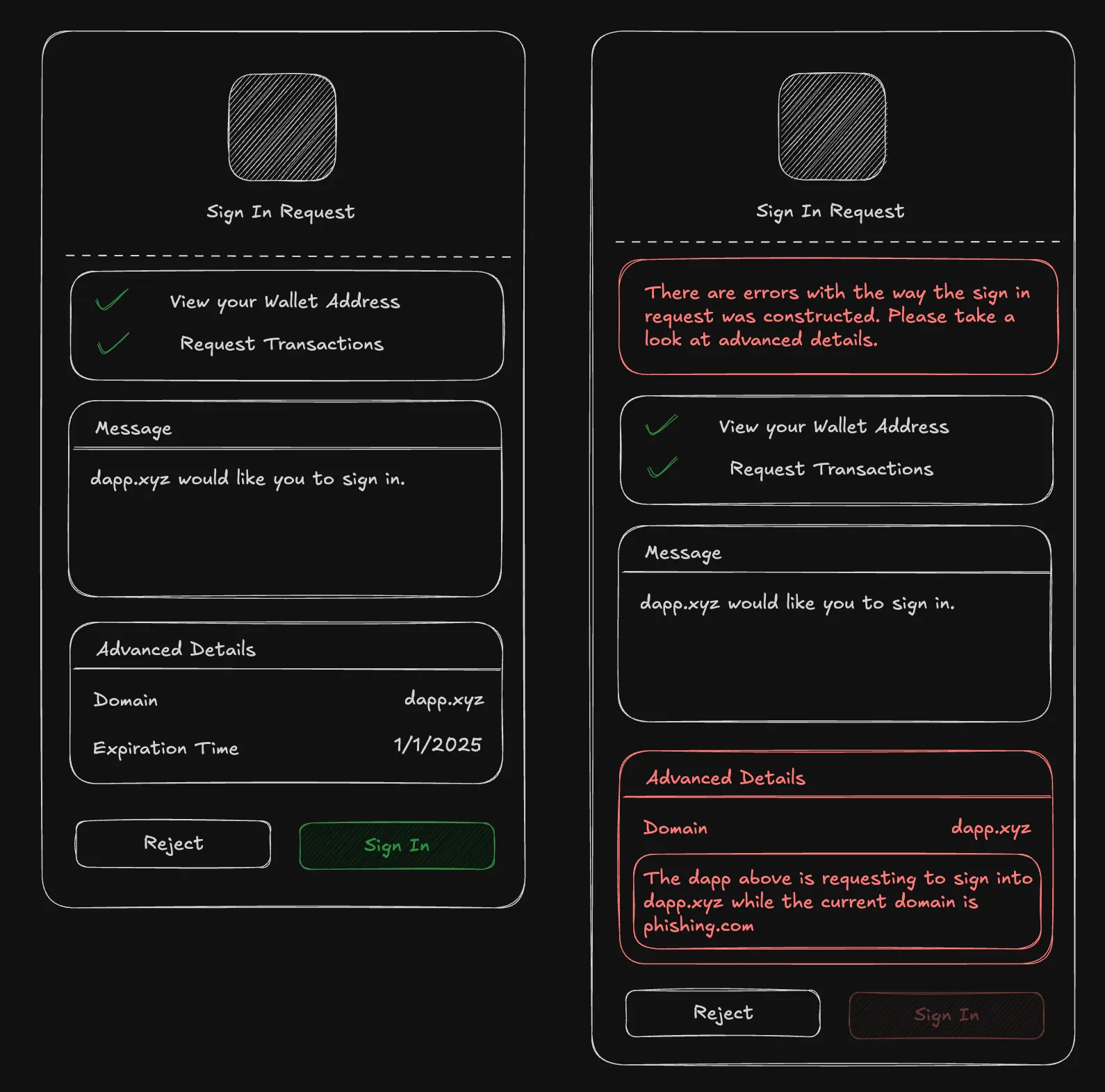 Figure 4: Sign in with Aptos Authentication UI